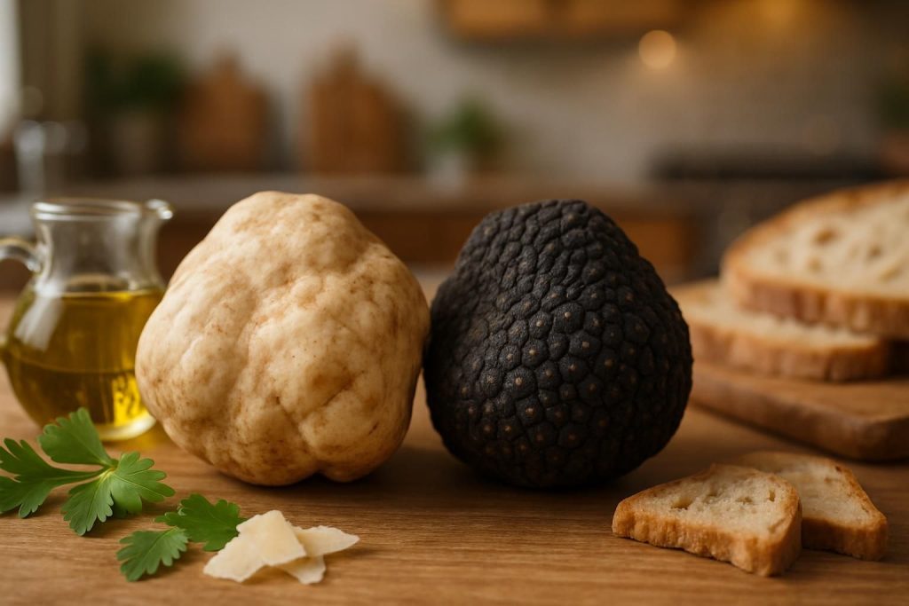 découvrez les différences entre la truffe blanche et la truffe noire, leurs caractéristiques uniques et leurs usages culinaires pour sublimer vos plats.