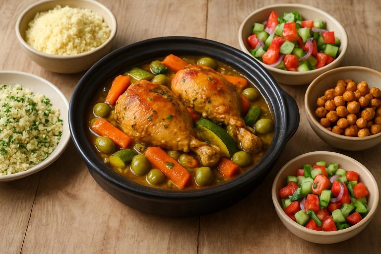 découvrez quel accompagnement choisir pour sublimer votre tajine au poulet et réussir ce plat traditionnel savoureux à coup sûr.