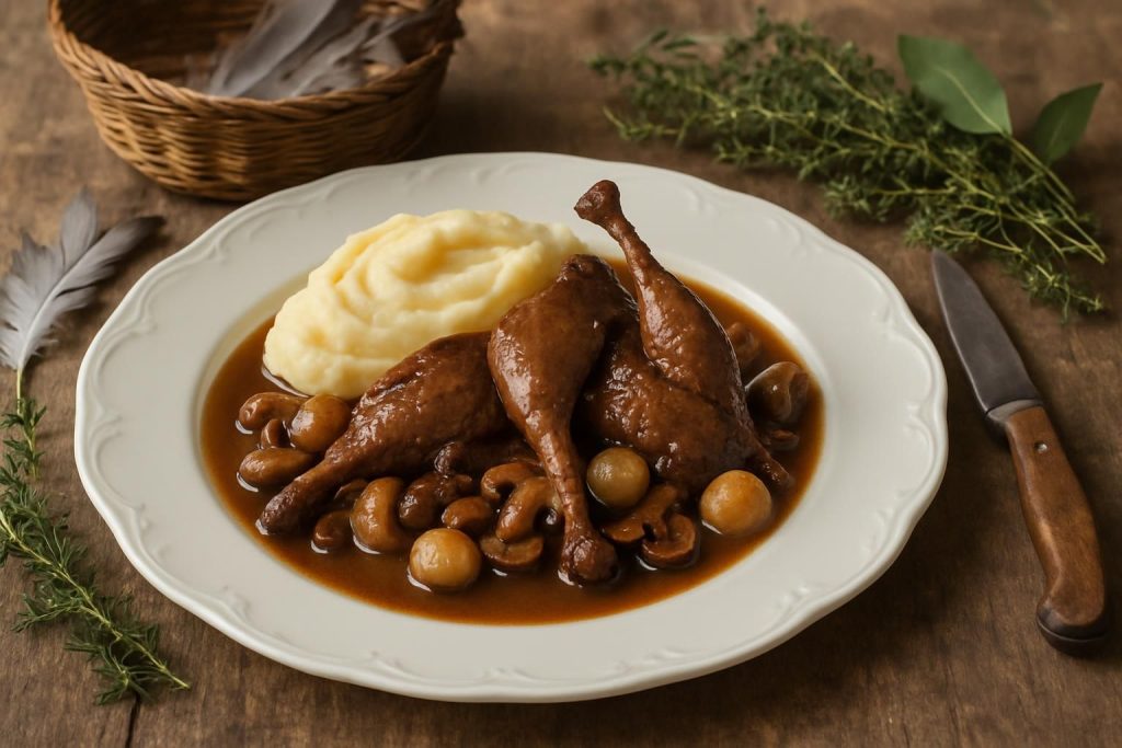 découvrez la recette traditionnelle du salmis de palombes ainsi que des astuces pour réussir ce délicieux plat de gibier, parfait pour les amateurs de saveurs authentiques.