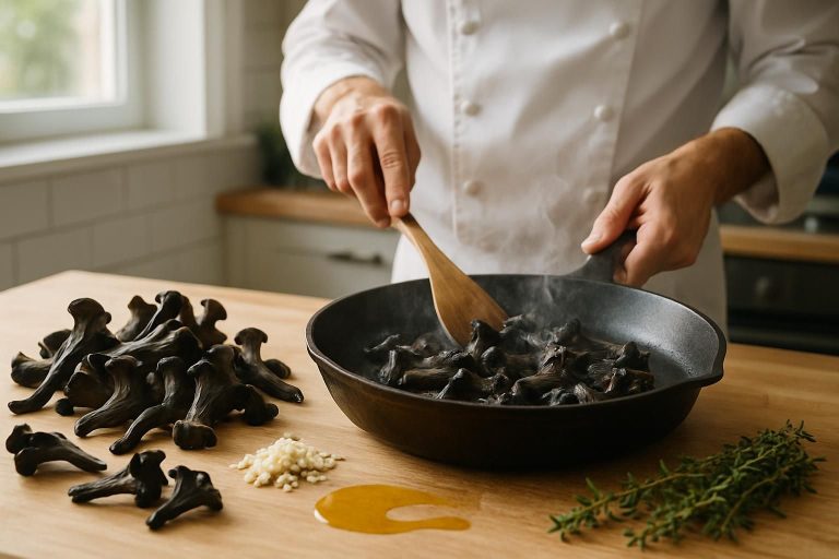 découvrez comment cuire les trompettes de la mort pour sublimer leur saveur unique dans vos recettes. astuces de préparation et conseils de cuisson.